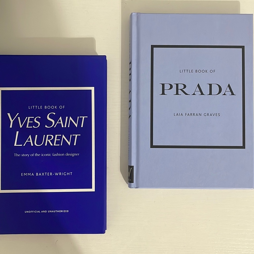 PRADA and Saint Laurent Luxury Coffee Table Books